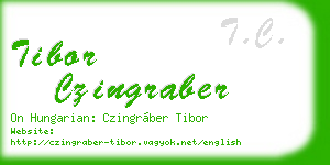 tibor czingraber business card